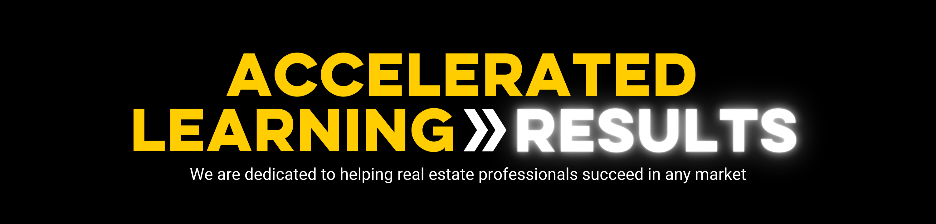 Accelerated learning banner