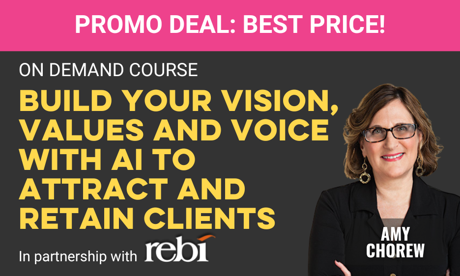 Build Your Vision, Values and Voice with AI to Attract and Retain Clients Build Your Vision, Values and Voice with AI to Attract and Retain Clients